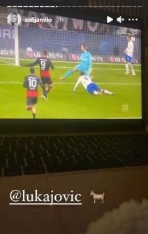 sofija milosevic luka jovic golovi ajntraht utakmica cestitka