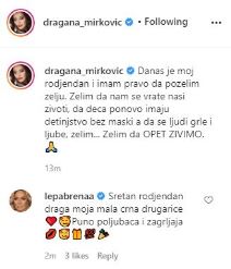 dragana mirkovic rodjendan slavlje torta cestitka lepa brena