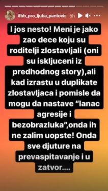 ljuba pantovic pretnje u inboks zestoka poruka hejterima