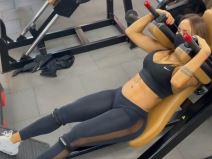 arturo vidal nova devojka fitnes izvajana foto