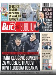 naslovne strane novina za subotu 13. februar