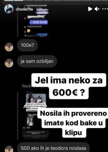 teodora dzehverovic choda prodao polovne naocare za 4000 evra?