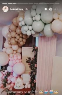 natasa bekvalac cerka katja rodjendan dekoracija slavlje