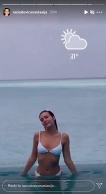 anastasija letovanje guza bikini instagram foto video
