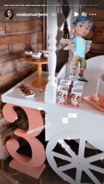 mia borisavljevic cerka ema rodjendan slavlje dekoracija
