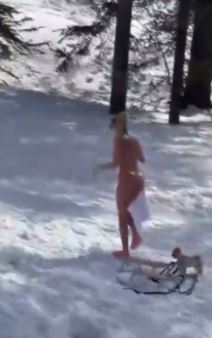 ljupka stevic iva grguric sankanje u kupaćim kostimima divcibare video