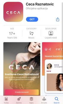 ceca raznatovic aplikacija veljko anastasija vesti nagrade