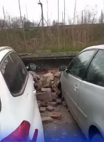 obrusio se zid na stadionu fk zemun