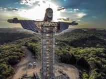 Isus Hrist statua brazil hriscanstvo spomenik rio de zaneiro fotografije