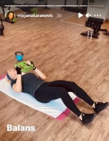 mirjana karanovic vezbanje trening izgled
