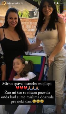 indira aradinovic indi preminula sestra oprostila se slike