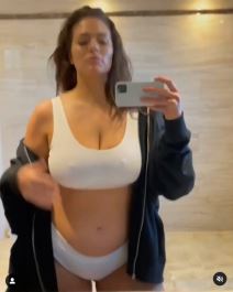 Plus sajz model Ešli Grejem smršala