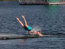 beograd ada ciganlija prvi kupaci lepo vreme fotografija