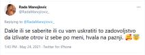 rada manojlovic grupa maneskin pevacica tviter