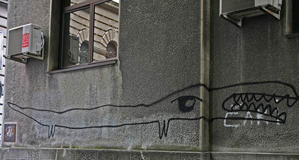 Srpska snajka se šokirala grafitima u Srbiji