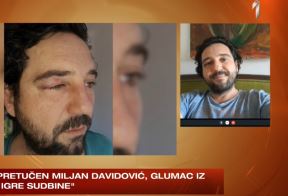 miljan davidovic pretucen glumac ukljucio se u emisiju foto