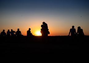 kalemegdan zalazak sunca zaljubljeni parovi fotografije