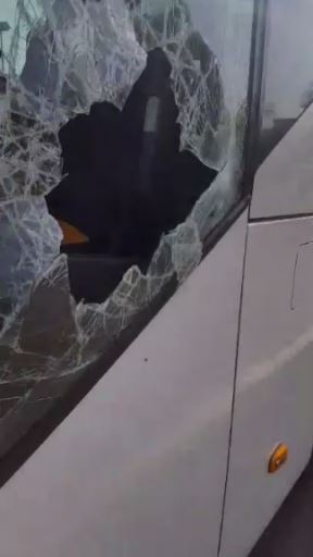 kamenovan autobus u skoplju video
