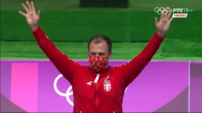 Damir Mikec na ceremoniji dodele medalja