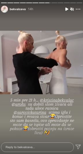 Nataši Bekvalac pukla haljina