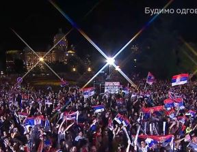 Doček vaterpolista posle Olimpijskih igara na balkonu