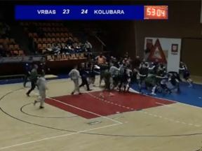 Tuča na rukometu Vrbas Kolubara