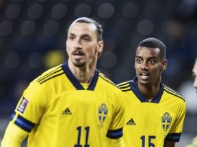 Zlatan Ibrahimović i Aleksander Isak Švedska