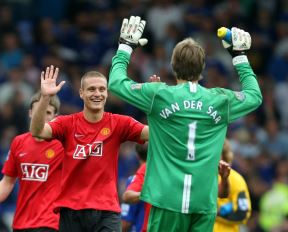 Nemanja Vidić Edvin Van Der Sar