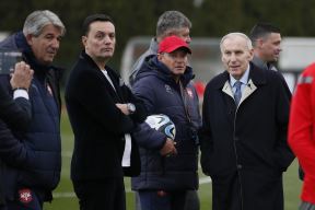 Dragan Džajić govor reprezentaciji Srbije na treningu