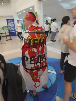 Navijači Srbije se okupili pred meč sa Kinom