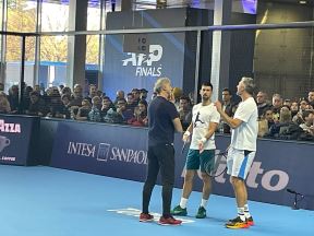 Novak Djokovic trening u Torinu