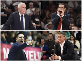 Željko Obradović, Janis Sferopulos, Marko Barać, Saša Nikitović