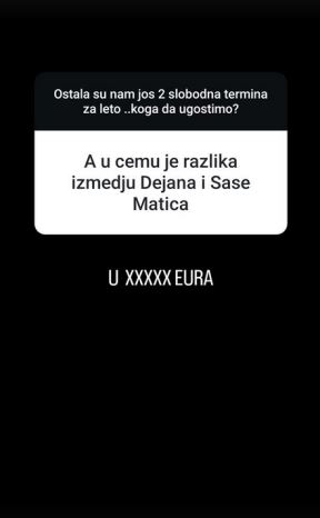 Gazde klubova o pevačima i pevačicama