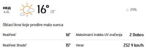 VREMENSKA PROGNOZA