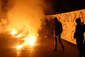 Novi Pazar protest navijača (6).jpg