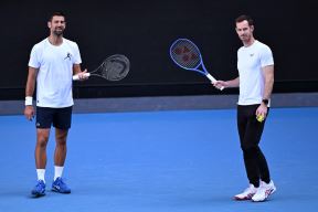 Novak Đoković i Endi Marej u Australiji trening