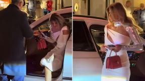 Melina Džinović,Monaco, bela haljina
