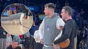 Luka Dončić sluša Cecu i radi sklekove