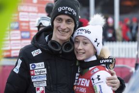 Nika Prevc i Peter Prevc brat i sestra