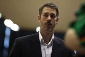 Jurica Golemac dok je bio trener Cedevite utakmici ABA lige protiv Mege