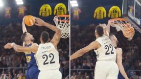 Tomas Satoranski zakucavanje preko Valtera Tavaresa