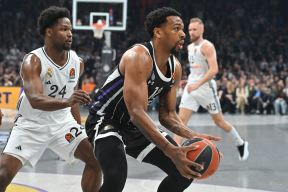 Sterling Braun i Ratan Mejs na meču Partizana i Real Madrida