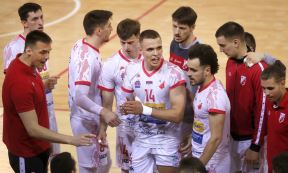 OK Vojvodina u finalu Superlige.