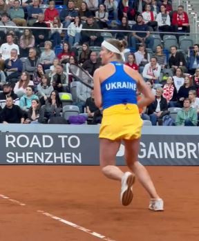 Elina Svitolina u opremi ukrajinske reprezentacije