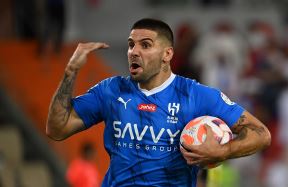Aleksandar Mitrović slavi gol u dresu Al Hilala.
