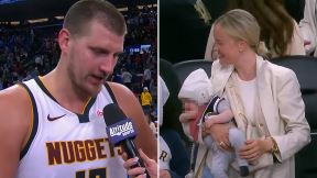 Nikola Jokić i supruga Natalija sa sinom Ignjatom