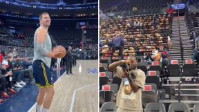 Nikola Jokić i publika u Los Anđelesu