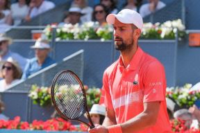 Novak Đoković na meču u Madridu