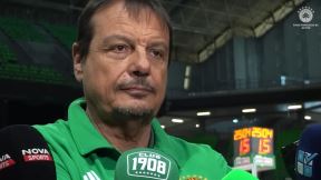 Ergin Ataman trener Panatinaikosa u razgovoru sa novinarima pred Efes