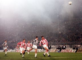 Mitko Stojkovski na derbiju Partizan - Zvezda